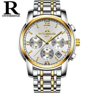Reloj de Pulsera de Cuarzo para Hombre ONTHEEDGE <span class=keywords><strong>026</strong></span>, Nuevo Modelo, Correa de Acero, Resistente al Agua, Calendario, 24 Horas, para Golf y Actividades al Aire Libre - Product Image 5