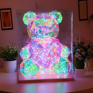 Osito de Peluche Colorido y Brillante, Regalo para el Día de San Valentín, Regalo Navideño Creativo y Brillante para Niños - Product Image 6