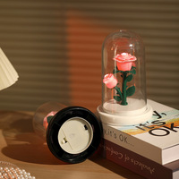 Lampe de nuit LED Forever Rose - Lampe d'ambiance décorative à piles, cadeau idéal pour la Saint-Valentin et les célébrations d'anniversaire