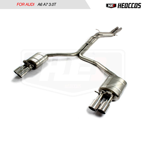 Pour <span class=keywords><strong>AUDI</strong></span> <span class=keywords><strong>A6</strong></span> A7 C7 C8 3.0T – Système d'échappement performance à soupape, en acier inoxydable 304, soudure de précision, Plug and Play, haute qualité - Product Image 4