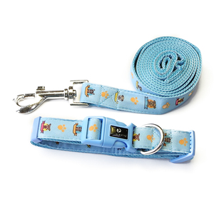 Tamaño L productos <span class=keywords><strong>para</strong></span> mascotas acolchada Floral patrón de aventura al aire <span class=keywords><strong>libre</strong></span> perro Collar y correa - Product Image 4