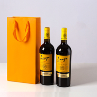 Sac à vin en papier kraft réutilisable, nouveau design, prix bas, vente flash