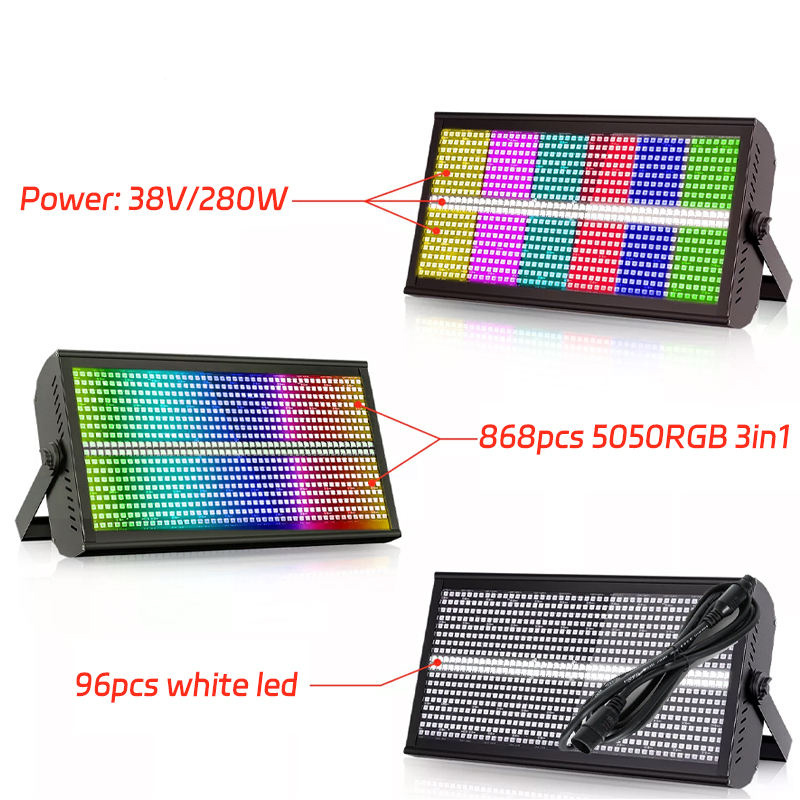 Wholesale 200W RGBW 3in1 LED Strobe Light DJ Disco Party Wall Wash Stage Laser Lighting