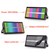 Projecteur LED Stroboscopique RVBW 3-en-1 200W pour DJ, Discothèque, Éclairage Mural et Laser de Scène - Vente en Gros