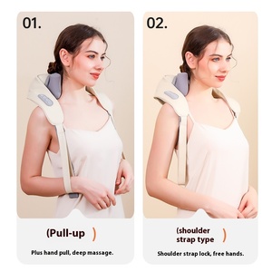 Máquina de Masaje Corporal Robótica Cuadrada Oblicua al por Mayor para Uso Doméstico, Compresa Caliente Cervical para Cuello y Hombros, Función Musical, Gris - Product Image 4