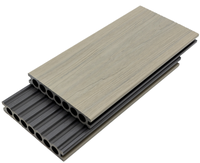 Planches de terrasse en WPC imperméables pour l'extérieur, revêtement de sol en bois-plastique, terrasse en WPC, grain de bois 3D, composite co-extrudé