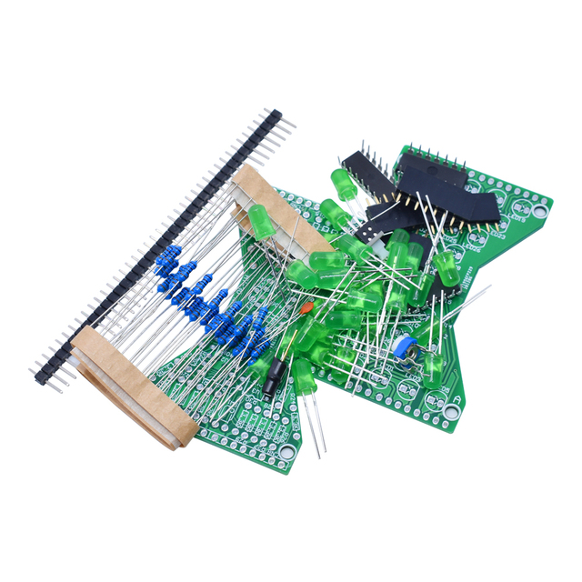 WAVGAT DC 5V Red LED Electronic Hourglass Students DIY Kit Speed Adjustable Funny Electronic DIY Kits LED Double Layer PCB Board