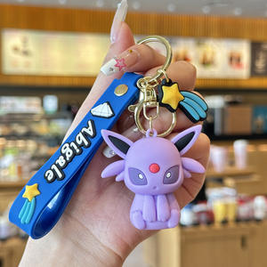 Pikachu Pokémon sevimli karikatür tasarım silikon telefon ve anahtarlık cüzdan peluş anahtarlık - Product Image 5