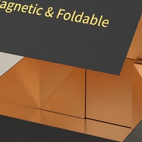 Boîtes rigides personnalisées de luxe en gros avec logo, boîtes pliantes en papier avec fermeture magnétique, boîte cadeau magnétique