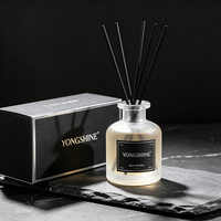 Bouteille vide en verre pour diffuseur de parfum 50ml, ronde, style apothicaire, anti-fuite, vente en gros, prix usine OEM ODM