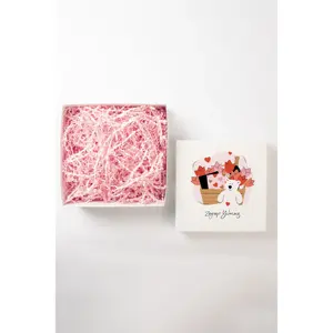 Personalized Flower Design White <b>Empty</b> <b>Box</b> for Valentine's Day Supplies 20x20/25x30 Sizes - Product Image 2