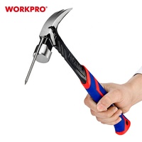 Marteau à griffes WORKPRO 450g (16oz) en acier au carbone forgé d'une seule pièce