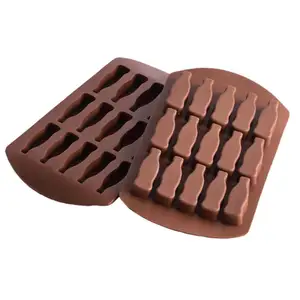 Lixsun 15 캐비티 맞춤형 콜라 병 모양의 실리콘 초콜릿 금형