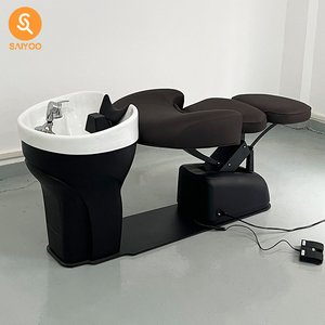 Fauteuil de coiffure hydraulique électrique haut de gamme pour extensions de cils avec <span class=keywords><strong>massage</strong></span>, en cuir PU durable et imperméable, pour mobilier de salon de beauté et spa - Product Image 2