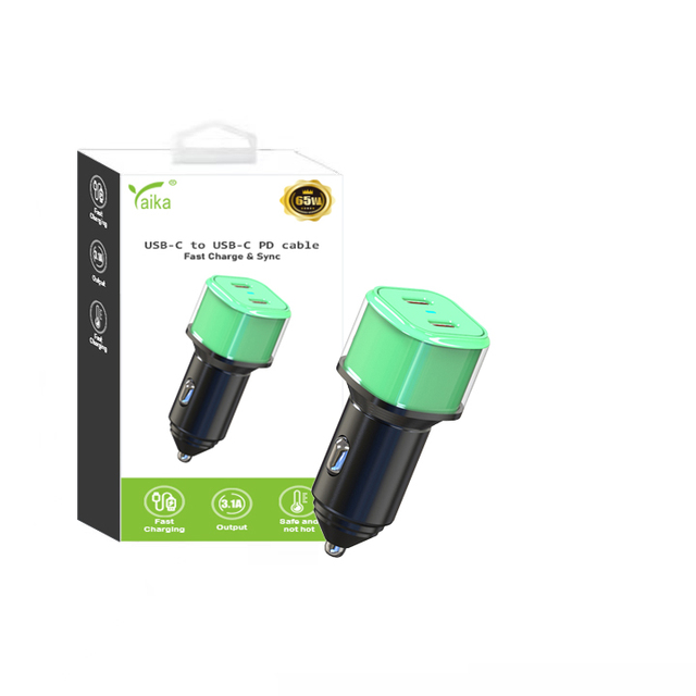 Best Seller PD Dual Usb c Port 12v - 24V Fast Quick Charging Battery Phone Car Charger Adapter for Phone