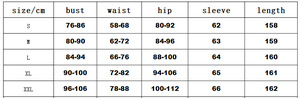 Abito plissettato stampato a maniche lunghe stile americano GX-2026 <span class=keywords><strong>con</strong></span> elasticità di alta qualità, maniche lunghe e <span class=keywords><strong>gonna</strong></span> lunga - Product Image 5