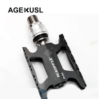 Aceoffix pour CNC Titanium Pédale de vélo à dégagement rapide gauche pour vélos de route Brompton PD25 3 pédales de vélo à roulement