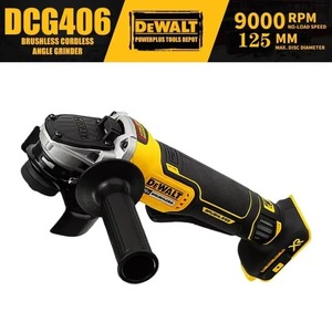 เครื่องเจียร์มุมแบบหัวแบน DEWALT DCG406 ขนาด 125 มม. รุ่นปี <span class=keywords><strong>2026</strong></span>  แบบไม่มีแบตเตอรี่และอุปกรณ์เสริม  18V ลิเธียม บรัชเลส - Product Image 1