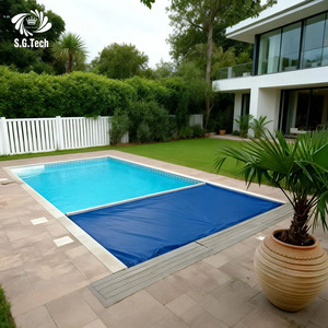 ผ้าคลุมสระว่ายน้ำคุณภาพสูง ทนทาน กันน้ำ ผลิตจาก PVC ติดตั้งง่าย จากโรงงานโดยตรง รับประกัน 1 ปี - Product Image 4