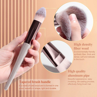 Professionnel 18 pièces pinceaux de maquillage ensemble fond de teint cils sourcil fard à paupières correcteur brosse outil pour visage