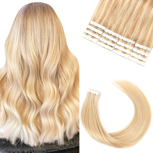 K.SWIGS Extensions de cheveux mini-adhésives de 18 à 26 pouces, 100 % cheveux humains, qualité supérieure, double trame, cheveux Remy - Product Image 1