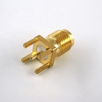 Conector Coaxial RF de 12.4GHz, Resistente al Agua, Altamente Recomendado, Conector SMA Hembra para Montaje en PCB