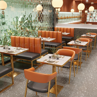 Offre Spéciale : Mobilier Commercial de Luxe pour Restaurant – Banquettes Orange, Tables et Chaises pour Restaurants, Cafés et Bistros Haut de Gamme