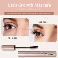 Cils longs et bouclés naturels, mascara liquide imperméable en fibres de soie 4D longue tenue, marque privée