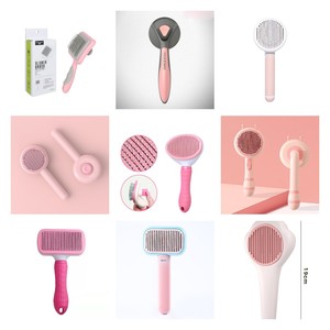Cepillos de Pelo Retráctiles para Mascotas, Cepillo de Masaje para Baño de Perros y Gatos, Peines de Plástico con Agujas para Limpieza, Elimina Eficazmente el Pelo Suelto - Product Image 3