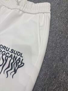 ชุดเซ็ตเสื้อฮู้ดดี้และ<span class=keywords><strong>กางเกง</strong></span>ขายาวผ้าเฟรนช์เทอร์รี่ลา<span class=keywords><strong>ยก</strong></span>ราฟิกแบบทำเก่าสำหรับผู้ชาย ผ้าฝ้าย 100% ทรงบ็อกซี่ ซิป ผ้าถักพิมพ์ลาย สำหรับฤดูหนาว - Product Image 5