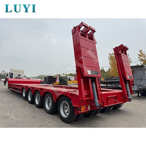 รถพ่วงบรรทุก160ton คอห่าน150ton 5สาย10เพลารถตักแบบเทรลเลอร์ขายดีในซาอุดิอาระเบียและจอร์แดน - Product Image 4