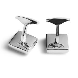 Mancuernillas de Plata de Diseño Sencillo para Boda, Venta al por Mayor de Fábrica - Product Image 6