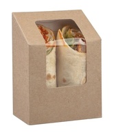 Conception personnalisée Caja De Burrito jetable de qualité alimentaire Tortilla Burrito Bol et enveloppe Tacos Sandwich Boîte d'emballage pour fast-food