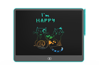 Tableau à gribouiller GY, effacement à une touche, verrouillage, écran LCD de 16 pouces, stylet, matériau ABS, alimenté par batterie, design personnalisable