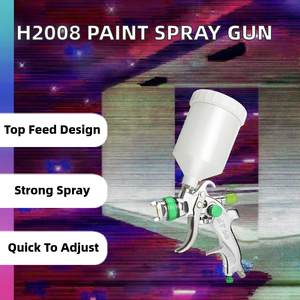 Pistola de Pintura HVLP de Alimentación por Gravedad ZT-0001, Venta al Por Mayor de Fábrica, Pistola de Pintura Automotriz de Alta Calidad - Product Image 2