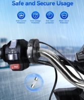 Cargador de teléfono para manillar de motocicleta, cargador USB tipo C PD de 30W y QC3.0 de 18W, toma USB dual impermeable para ATV, para teléfono, tableta y GPS