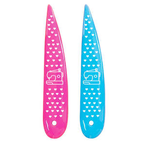 2PCS Colorful Fabric Point Turner & Seam Creaser Tool Press Marking Fabric Finger Presser for Tailor Needlework Crafts - Product Image 1