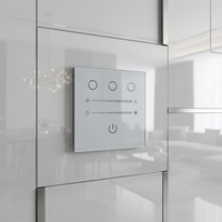 Interrupteur mural tactile en verre trempé de 2 mm, 3 mm, 4 mm, panneau en verre sensible pour la décoration murale de la maison intelligente, interrupteurs et prises en verre