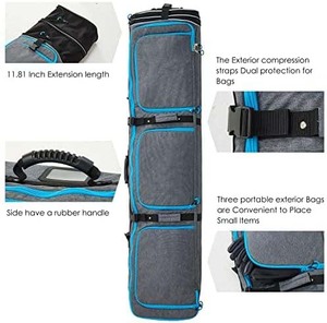 Échantillon gratuit, prix bas, sac de snowboard imperméable entièrement rembourré, sac de ski réglable de grande taille, logo personnalisé, grande capacité - Product Image 3