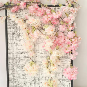 Albero di ciliegio artificiale fiore di Rattan artificiale pera fiori di vite rami interni fiore di ciliegio ramo di fiori per la decorazione della casa - Product Image 4