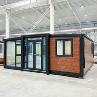 Villa préfabriquée de luxe 20ft 40ft, maison conteneur moderne extensible 2 chambres, bureau préfabriqué - Meilleures ventes