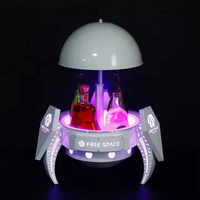 Discothèque debout libre ascenseur automatique grande capacité espace métal vin bière support affichage LED bouteille présentateur lumière seau à glace