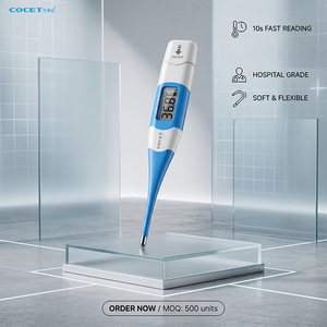 <span class=keywords><strong>COET</strong></span> CE Certificado Personalizar Logo Impermeable IP47 Termómetro Electrónico Médico Clínico Oral Axila Termómetro Digital - Product Image 3