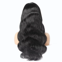 Perruques Weiqi sans colle, noires naturelles, en U, en cheveux humains indiens bruts, vierges, alignés sur les cuticules, ondulés, en U