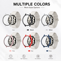 Film intégré en PC mat, couverture intégrale anti-rayures pour Samsung Galaxy Watch 7 6 5 FE 40 44 mm, coque de montre intelligente facile à poser