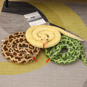 11 Juguetes de Peluche Simulados de Serpiente, Pitón Moteado, <span class=keywords><strong>Anaconda</strong></span>, <span class=keywords><strong>Juguete</strong></span> de Broma, Muñeco de Miedo para Niños, Fabricante Mayorista, Juguetes del Año de la Serpiente - Product Image 5