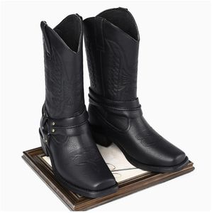 <span class=keywords><strong>Stivali</strong></span> in Pelle Casual da <span class=keywords><strong>Uomo</strong></span> con <span class=keywords><strong>Tacco</strong></span> <span class=keywords><strong>Alto</strong></span>, Taglie Grandi, Stile Trendy, Minimalista e Retrò, <span class=keywords><strong>Stivali</strong></span> in Pelle a Metà Polpaccio per <span class=keywords><strong>Uomo</strong></span> - Product Image 6
