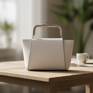 Manico per borsa Ilan 12,5 cm bianco finitura K liscia per borse - Product Image 3