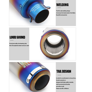 KAWASAKI Ninja ZX10R 2011-2017ท่อไอเสีย, ใหม่ท่อเชื่อมต่อกลางมอเตอร์ไซค์ท่อเชื่อม51mm ท่อไอเสียหนี - Product Image 5