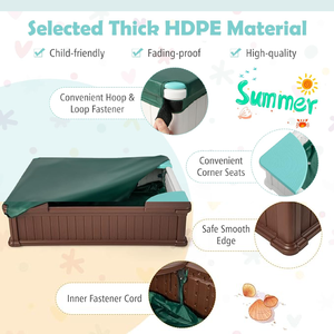 <span class=keywords><strong>Bac</strong></span> à <span class=keywords><strong>sable</strong></span> intérieur extérieur en <span class=keywords><strong>plastique</strong></span> Beast Price <span class=keywords><strong>bac</strong></span> à <span class=keywords><strong>sable</strong></span> pour enfants avec sièges à 4 coins - Product Image 2